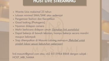 lowongan-kerja-host-live-streaming-masumi-beauty-indonesia-2025